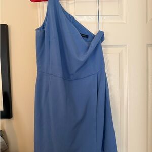 French Connection One-Shoulder Blue Cocktail Dress